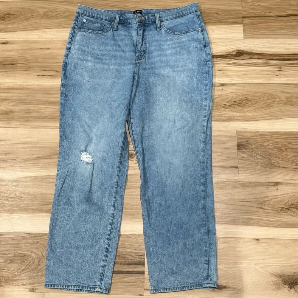 J Crew Relaxed Boyfriend Jeans Wide Leg Women’s 31